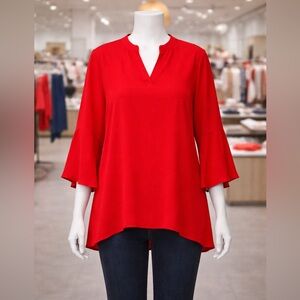 Elegant Red Women's Top